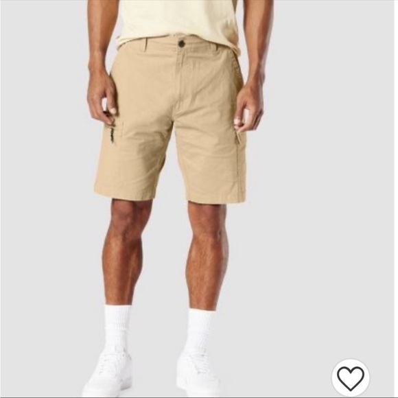 Levi’s Denizen Light Shade Khaki Cargo Shorts Soft Stretchy Super Flex Size 32” - Picture 1 of 5